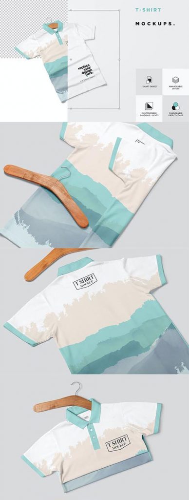 دانلود موکاپ تیشرت مردانه ساده