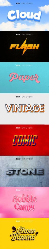 دانلود 8 استایل متن لایه باز فانتزی