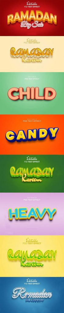 دانلود 8 استایل متن لایه باز جذاب