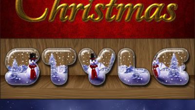 دانلود 8 استایل متن لایه باز با طرح کریسمس