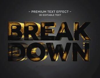 دانلود استایل متن سه بعدی فتوشاپ