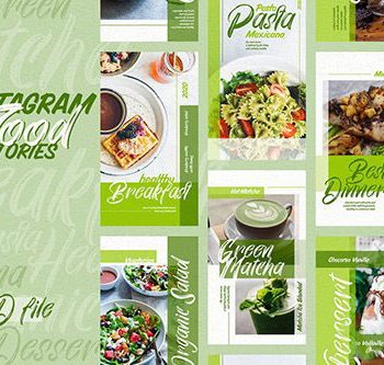 دانلود استوری اینستاگرام لایه باز با موضوع غذا