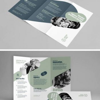 دانلود بروشور سه لت لایه باز ساده شرکتی