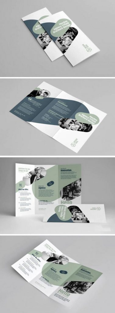 دانلود بروشور سه لت لایه باز ساده شرکتی