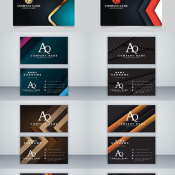 دانلود 12 کارت ویزیت لایه باز در ایلوستریتور