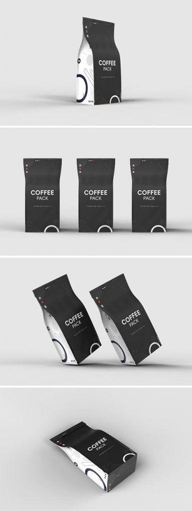 دانلود موکاپ بسته بندی قهوه