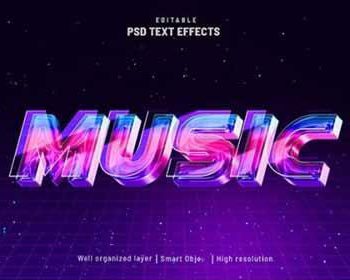 دانلود استایل متن لایه باز سه بعدی فانتزی