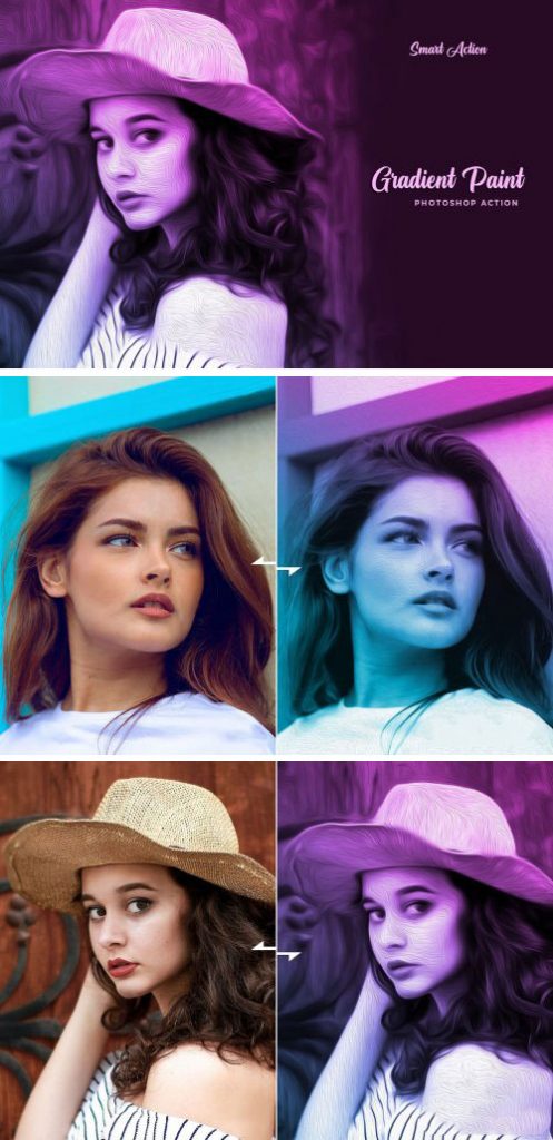 دانلود اکشن تبدیل عکس به نقاشی رنگی در فتوشاپ