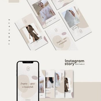 دانلود قالب استوری اینستاگرام لایه باز مینیمال