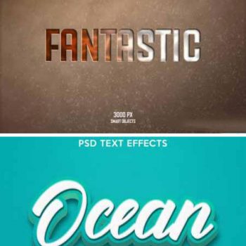 دانلود 12 استایل متن لایه باز سه بعدی