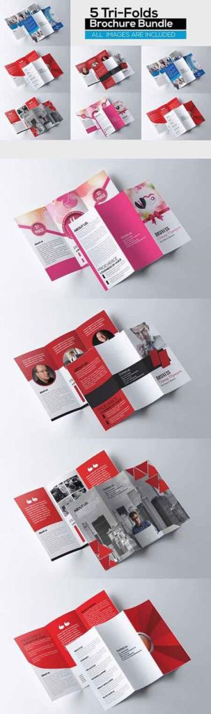 دانلود 5 بروشور سه لت لایه باز