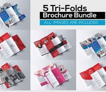 دانلود 5 بروشور سه لت لایه باز