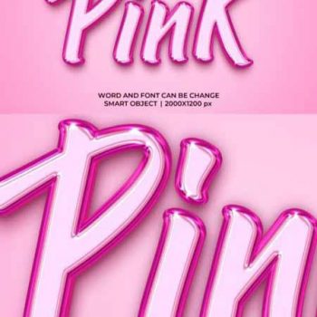 دانلود استایل متن لایه باز سه بعدی