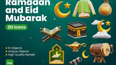 دانلود کاراکتر سه بعدی با موضوع ماه رمضان