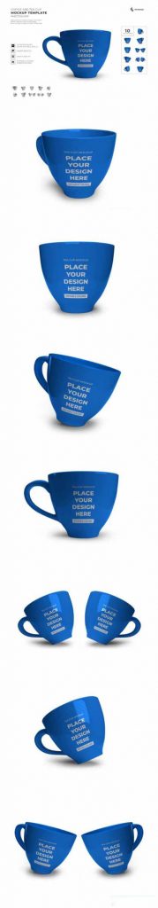 دانلود موکاپ فنجان شیشه ای