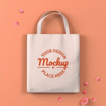 دانلود موکاپ ساک دستی پارچه ای