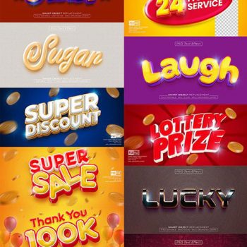 دانلود 52 استایل متن لایه باز سه بعدی