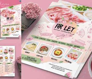 طرح منو شیرینی فروشی