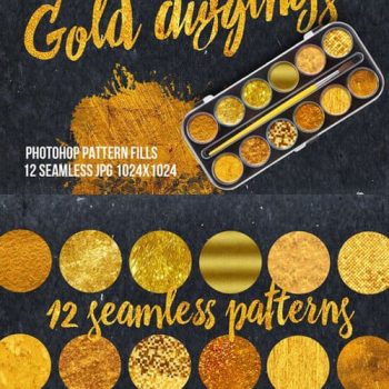 پترن رنگ طلایی