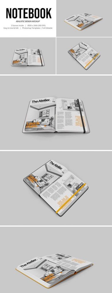 دانلود موکاپ دفترچه