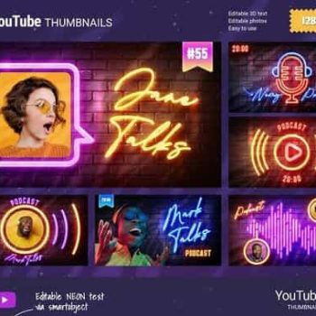 دانلود کاور پادکست یوتیوب برای فتوشاپ
