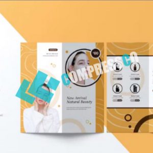بروشور تبلیغاتی لوازم آرایش و بهداشتی