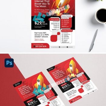 تراکت تبلیغ شرکتهای سرویس اینترنت