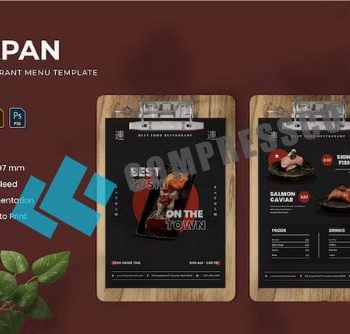 دانلود منو لایه باز سوشی