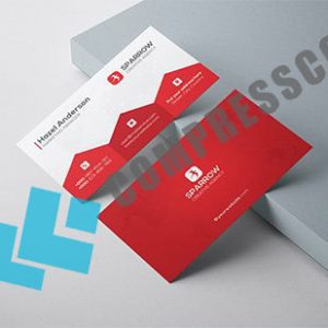 دانلود کارت ویزیت رنگی لایه باز ساده