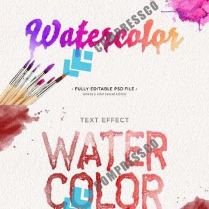 دانلود استایل متن آبرنگی