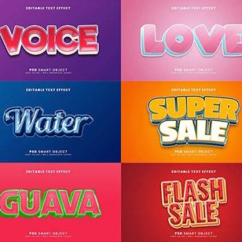 دانلود استایل متنی سه بعدی متنوع