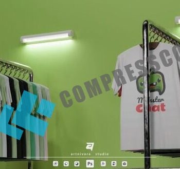 دانلود موکاپ تیشرت آویز ساده