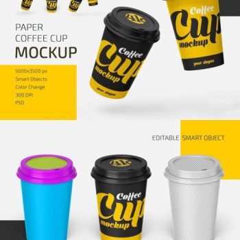 دانلود موکاپ لیوان شیک قهوه