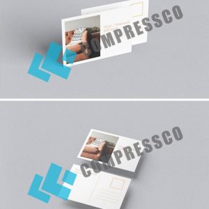 دانلود موکاپ کارت پستال مینیمال