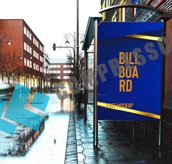 دانلود موکاپ بیلبورد خیابانی