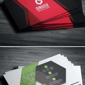 دانلود کارت ویزیت دورو انتزاعی