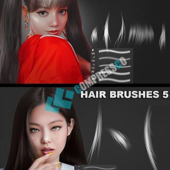 دانلود براش مو ، ابرو ، مژه برای فتوشاپ