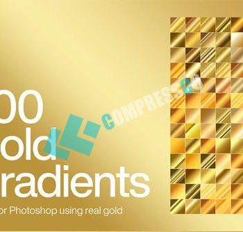 دانلود گرادینت طلایی فتوشاپ