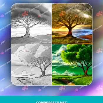 دانلود تصاویر آموزش تبدیل نقاشی به عکس با هوش مصنوعی