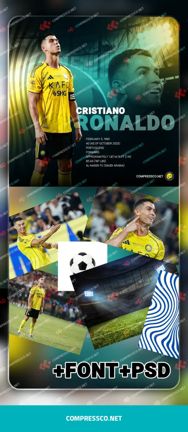 فایل لایه باز پوستر فوتبالی